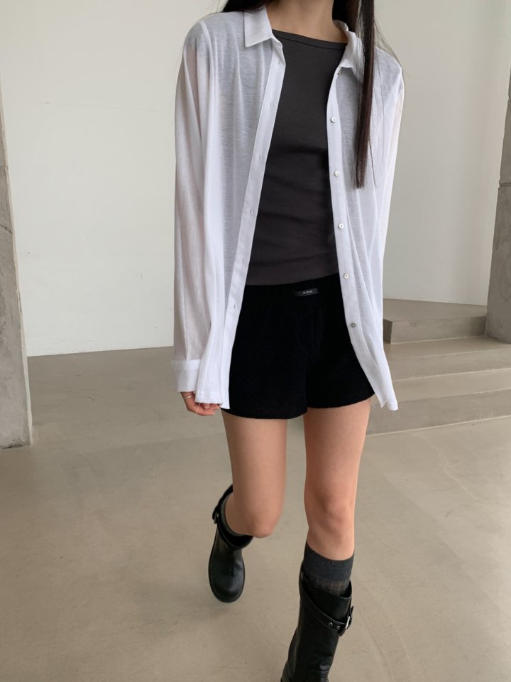 Nutplan - Korean Women Fashion - #thelittlethings - See-Through Blouse - 5