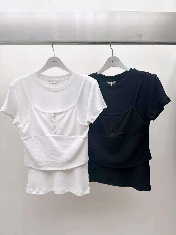 Nutplan - Korean Women Fashion - #vintagekidsstyle - Hook Tee