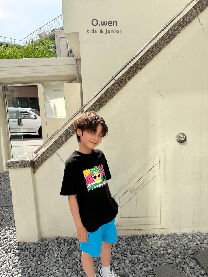 O Wen - Korean Children Fashion - #childofig - Pineapple Short Sleeve Tee - 8