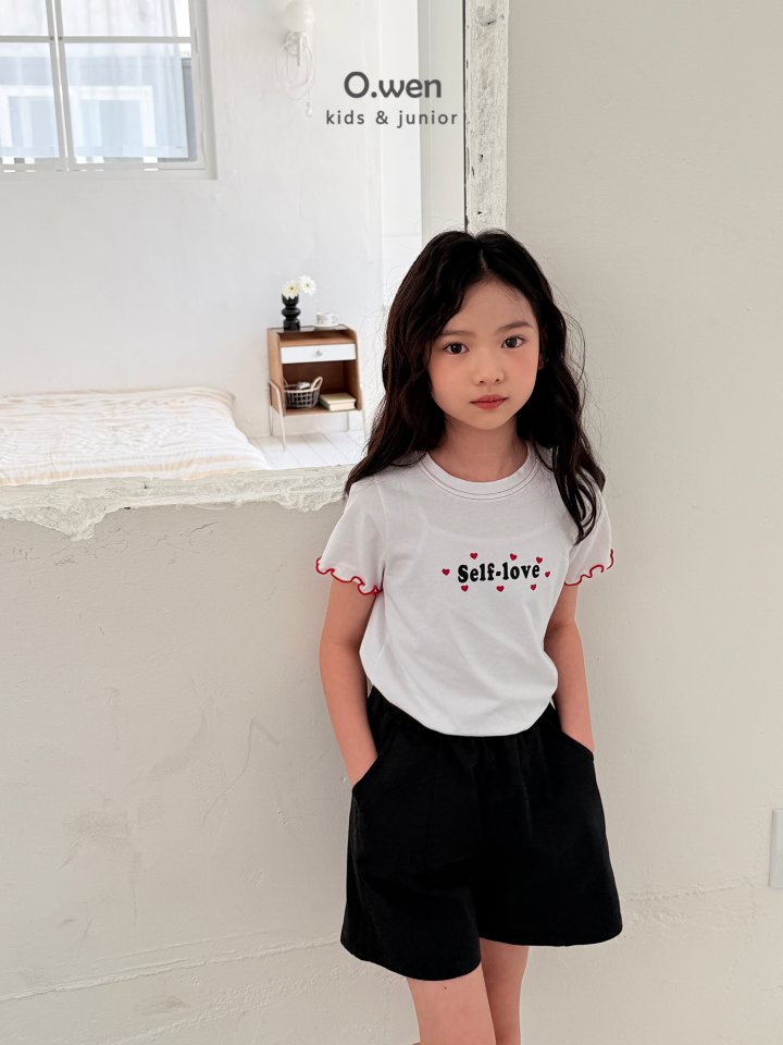 O Wen - Korean Children Fashion - #childofig - Love Stitch Short Sleeve Tee - 6