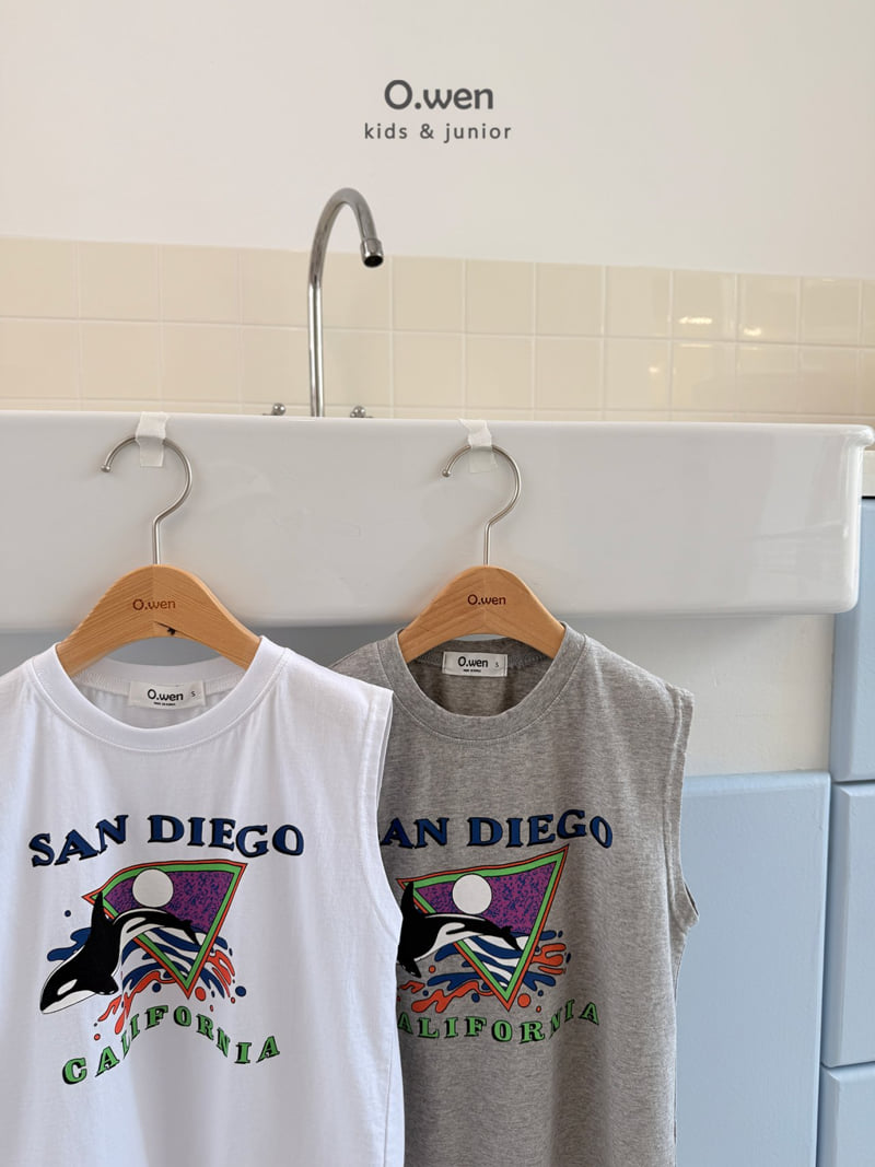 O Wen - Korean Children Fashion - #childrensboutique - San Diego Dolphin Sleeveless Tee - 12
