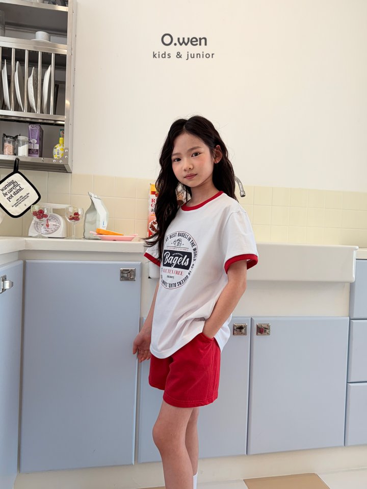 O Wen - Korean Children Fashion - #designkidswear - Bagel Color Block Tee