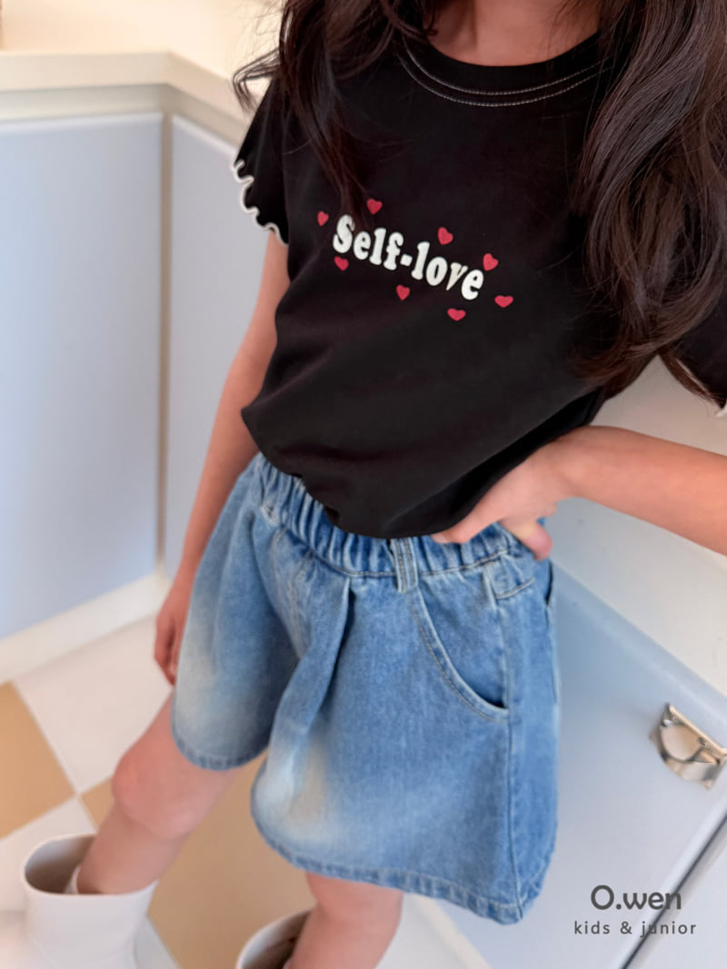 O Wen - Korean Children Fashion - #fashionkids - Love Stitch Short Sleeve Tee - 10