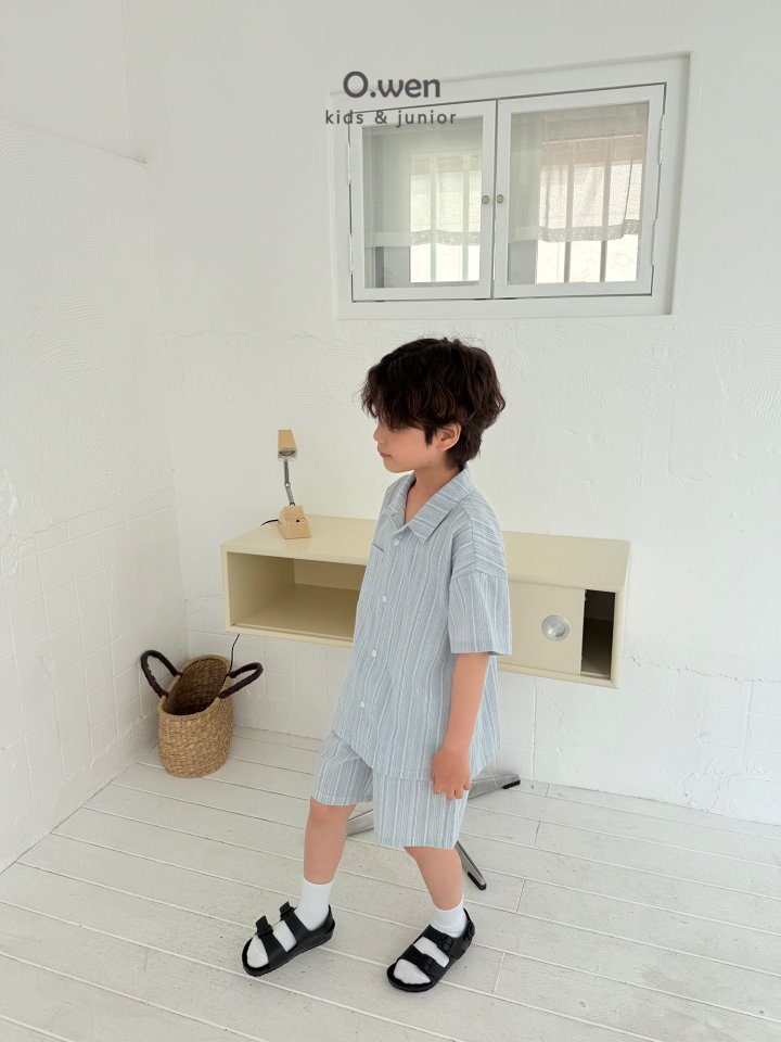 O Wen - Korean Children Fashion - #fashionkids - Harmony Open Collar Shirt - 2