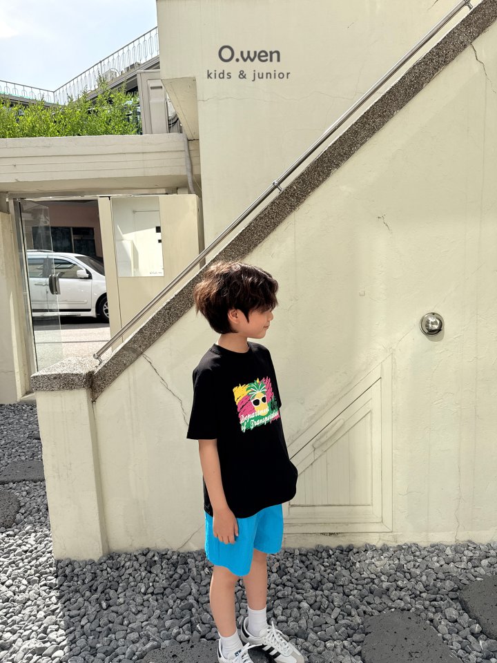O Wen - Korean Children Fashion - #kidsstore - Pineapple Short Sleeve Tee