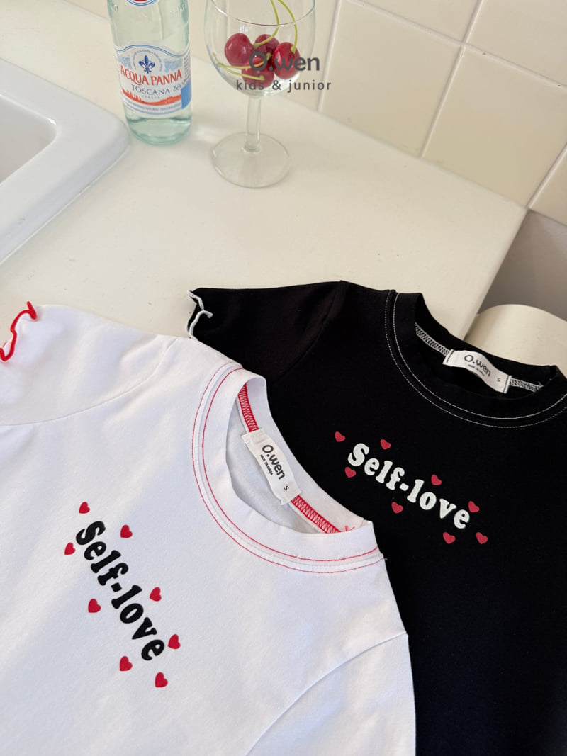 O Wen - Korean Children Fashion - #kidsstore - Love Stitch Short Sleeve Tee - 12