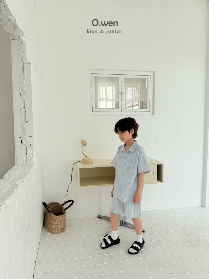 O Wen - Korean Children Fashion - #kidzfashiontrend - Harmony Open Collar Shirt - 5