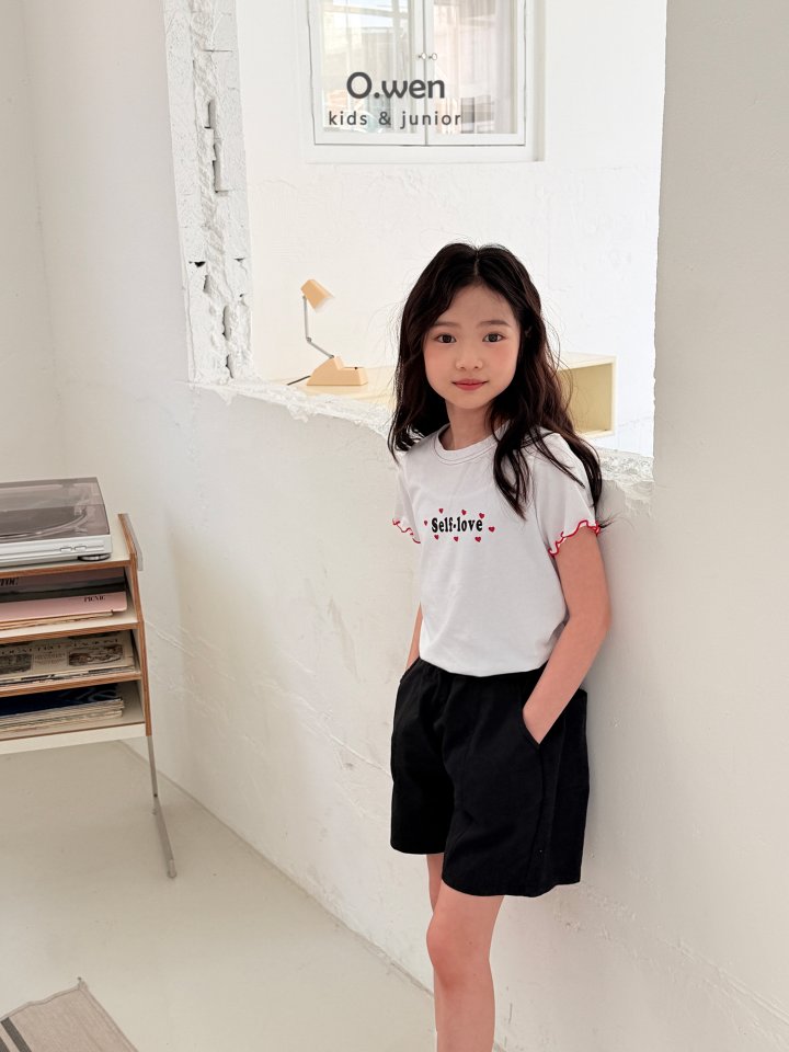 O Wen - Korean Children Fashion - #littlefashionista - Love Stitch Short Sleeve Tee