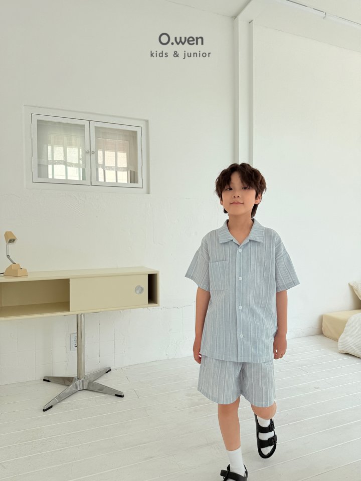 O Wen - Korean Children Fashion - #magicofchildhood - Harmony Open Collar Shirt - 8