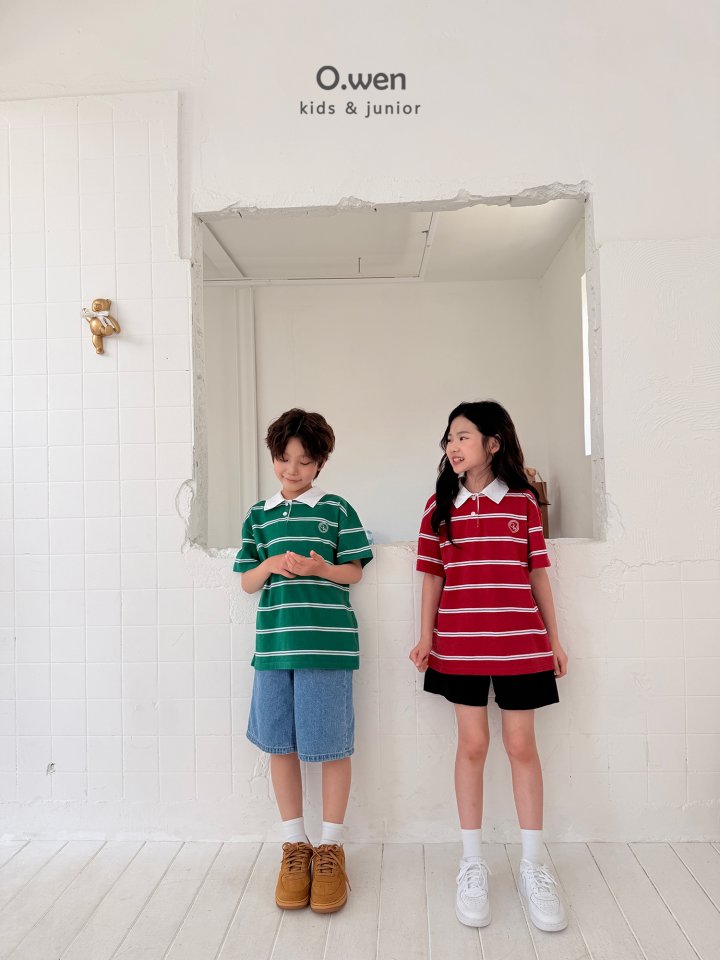 O Wen - Korean Children Fashion - #prettylittlegirls - Multi Boxy Fit Collar Tee - 8