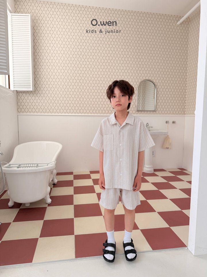 O Wen - Korean Children Fashion - #todddlerfashion - Harmony Open Collar Shirt - 11