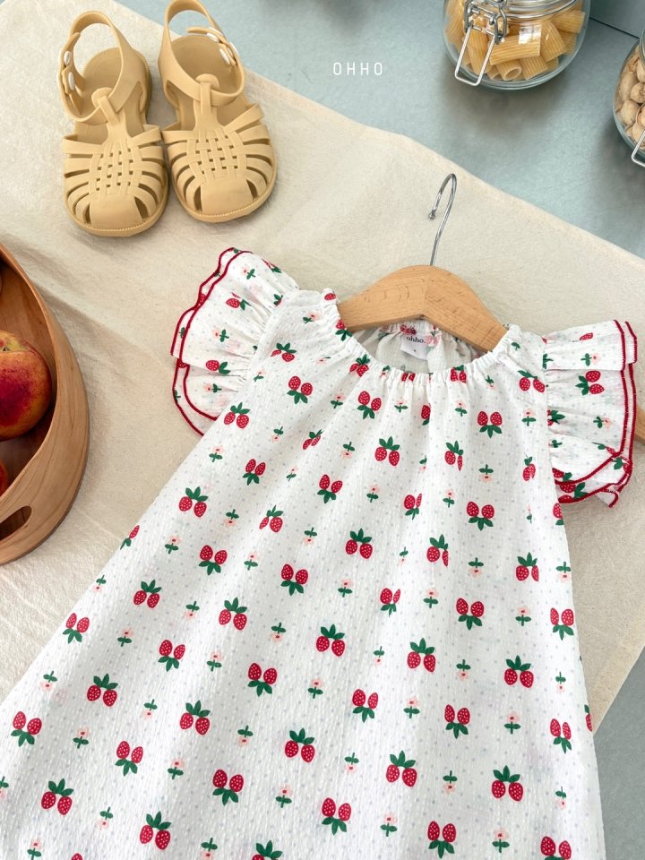 Ohho - Korean Children Fashion - #Kfashion4kids - Berry Berry One-piece - 7