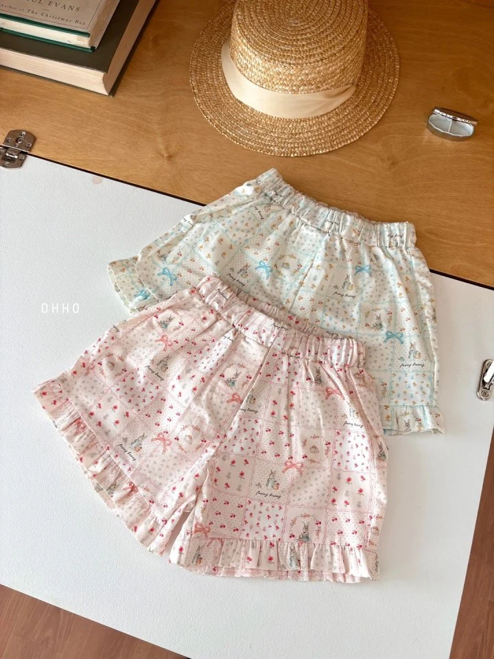 Ohho - Korean Children Fashion - #Kfashion4kids - Cozy Rabbit Frill Shorts - 5
