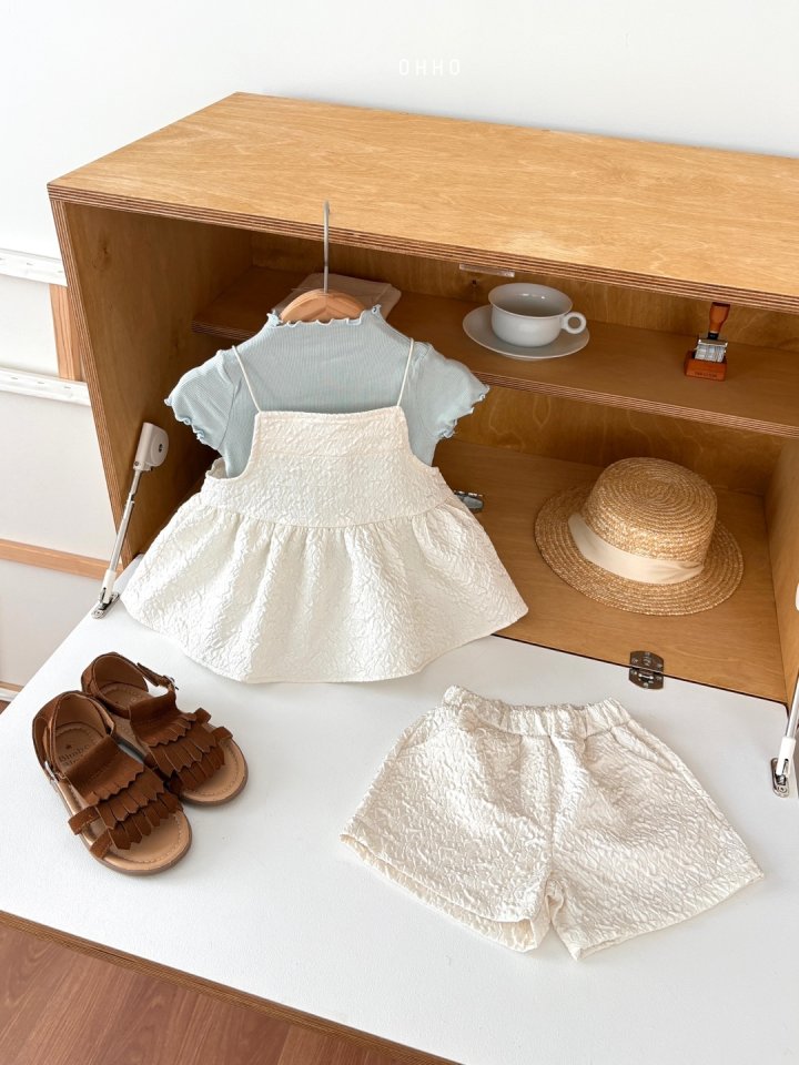 Ohho - Korean Children Fashion - #Kfashion4kids - Cecile Strap Blouse