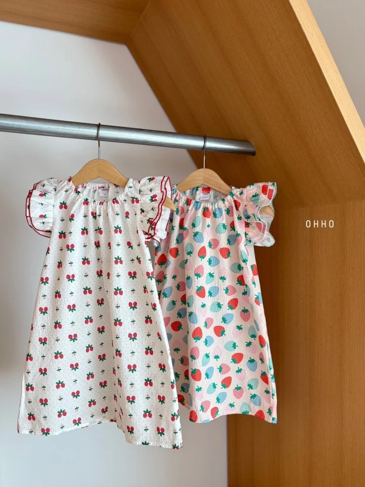Ohho - Korean Children Fashion - #discoveringself - Berry Berry One-piece - 2
