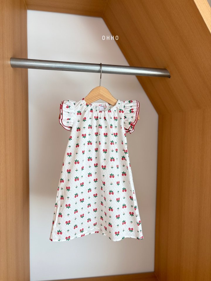 Ohho - Korean Children Fashion - #fashionkids - Berry Berry One-piece - 3