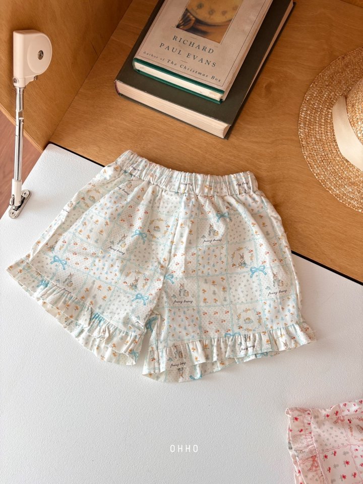 Ohho - Korean Children Fashion - #kidsshorts - Cozy Rabbit Frill Shorts - 2