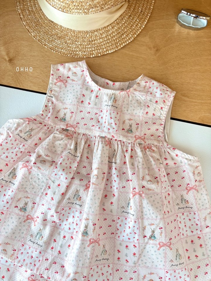 Ohho - Korean Children Fashion - #kidsshorts - Cozy Rabbit Sleeveless - 4