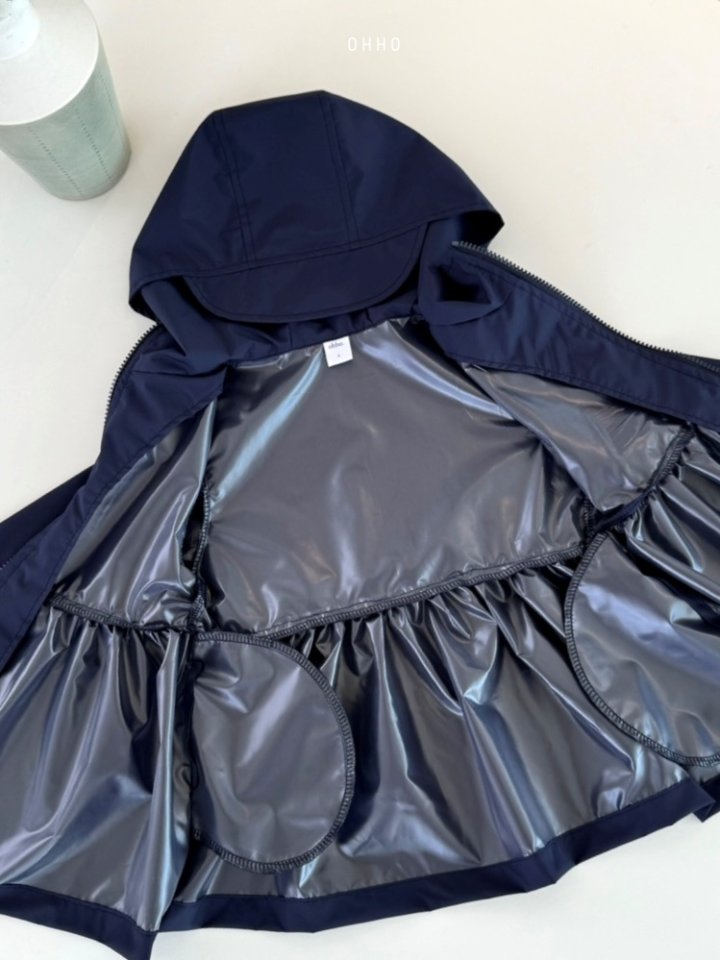 Ohho - Korean Children Fashion - #kidzfashiontrend - Frill Rain Jacket - 7