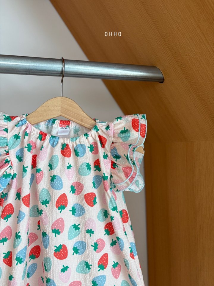 Ohho - Korean Children Fashion - #kidzfashiontrend - Berry Berry One-piece - 6