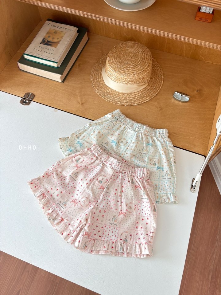 Ohho - Korean Children Fashion - #kidsstore - Cozy Rabbit Frill Shorts - 4