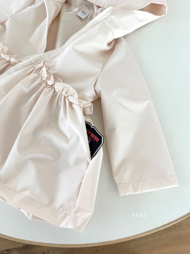 Ohho - Korean Children Fashion - #littlefashionista - Frill Rain Jacket - 9