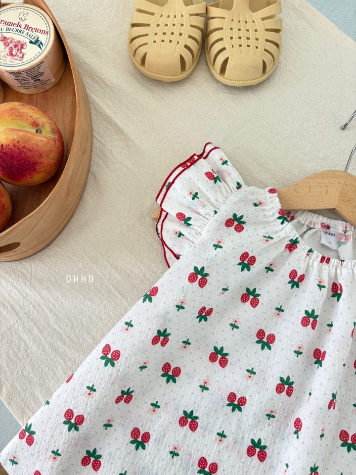 Ohho - Korean Children Fashion - #littlefashionista - Berry Berry One-piece - 8