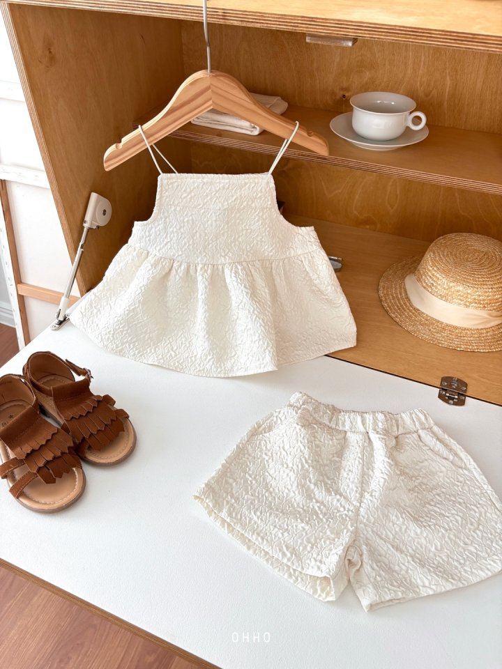 Ohho - Korean Children Fashion - #littlefashionista - Cecile Strap Blouse - 2