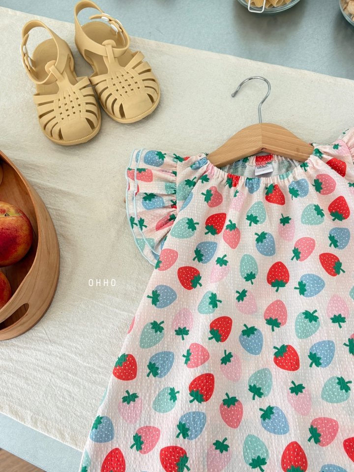Ohho - Korean Children Fashion - #magicofchildhood - Berry Berry One-piece - 9