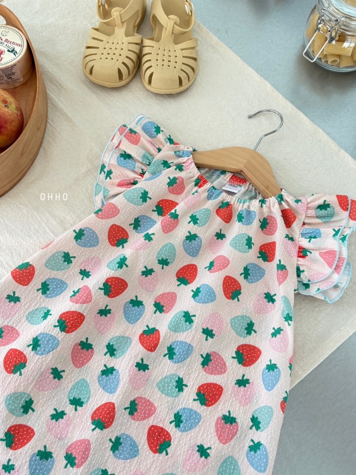Ohho - Korean Children Fashion - #minifashionista - Berry Berry One-piece - 10