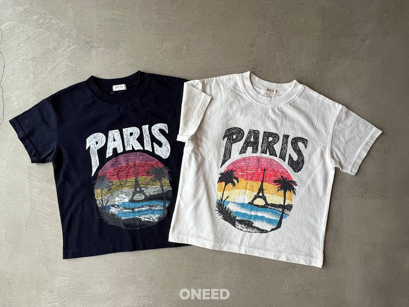 Oneed - Korean Children Fashion - #Kfashion4kids - Paris Short Sleeve Tee - 5