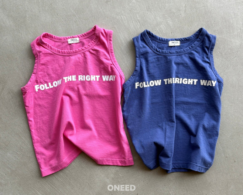 Oneed - Korean Children Fashion - #kidzfashiontrend - Follow Sleeveless Tee - 4