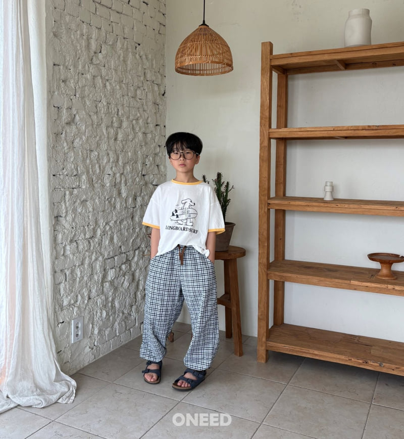 Oneed - Korean Children Fashion - #Kfashion4kids - Cool Check Pants - 2