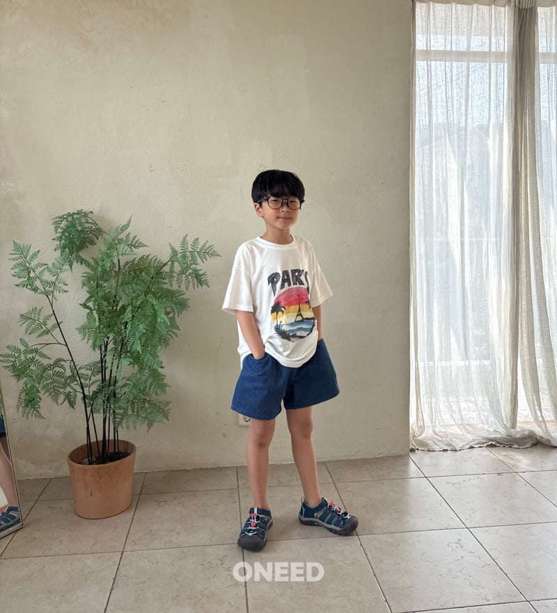 Oneed - Korean Children Fashion - #designkidswear - Cut Denim Shorts - 10