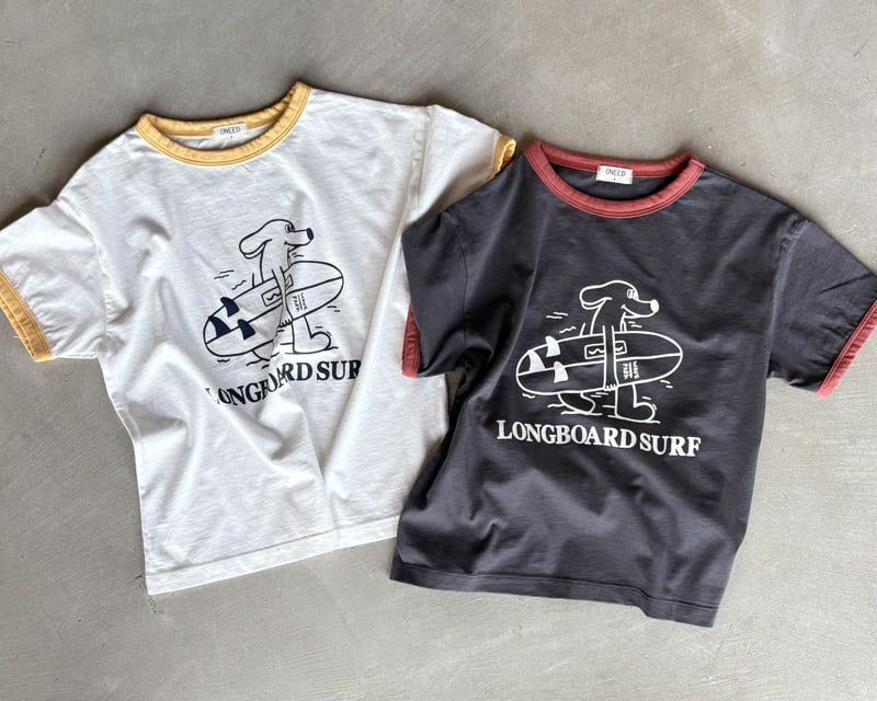 Oneed - Korean Children Fashion - #fashionkids - Surf Short Sleeve Tee - 2
