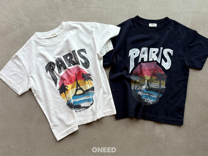 Oneed - Korean Children Fashion - #fashionkids - Paris Short Sleeve Tee