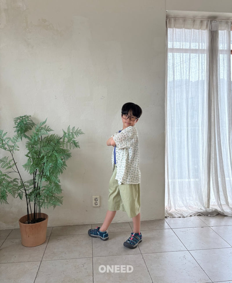 Oneed - Korean Children Fashion - #fashionkids - Tucked Bermuda Pants - 11