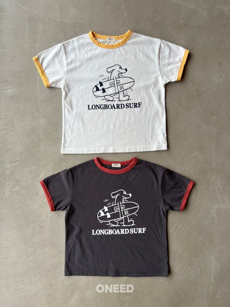 Oneed - Korean Children Fashion - #kidsshorts - Surf Short Sleeve Tee - 3