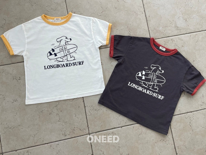 Oneed - Korean Children Fashion - #kidsshorts - Surf Short Sleeve Tee - 4