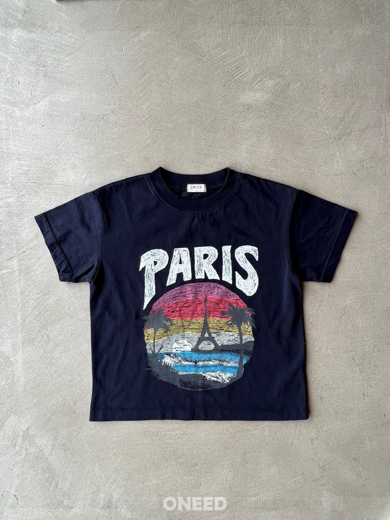 Oneed - Korean Children Fashion - #kidsstore - Paris Short Sleeve Tee - 3