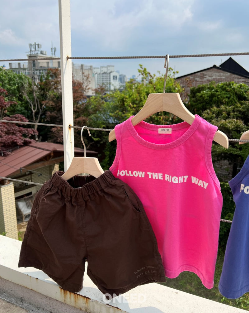 Oneed - Korean Children Fashion - #kidzfashiontrend - Follow Sleeveless Tee - 3