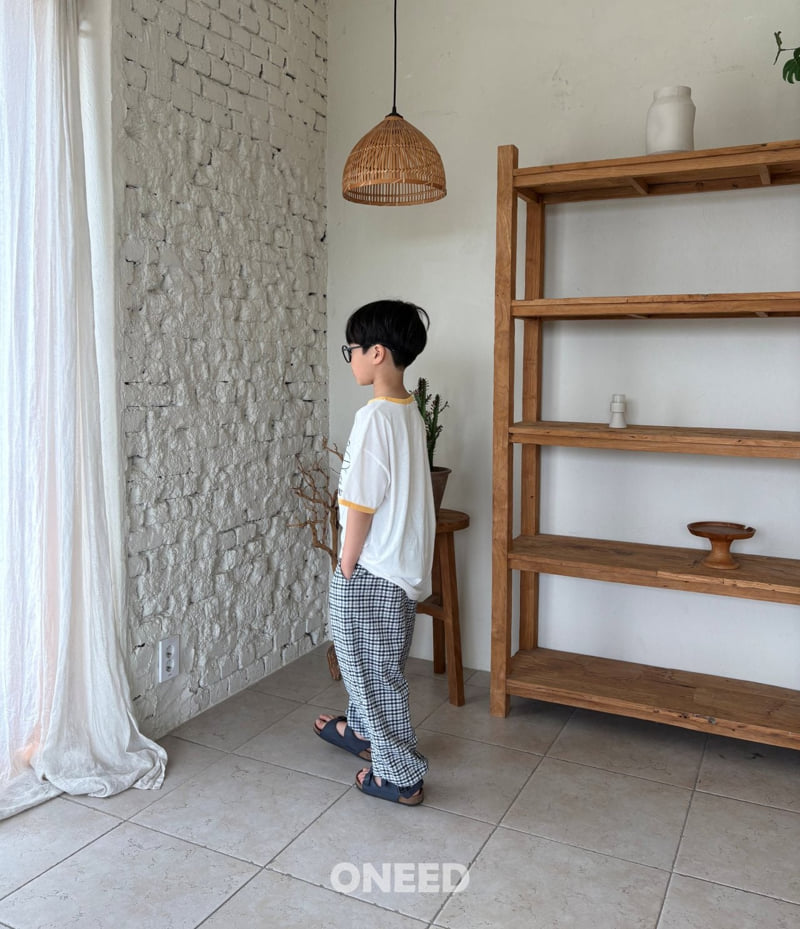 Oneed - Korean Children Fashion - #littlefashionista - Cool Check Pants - 3