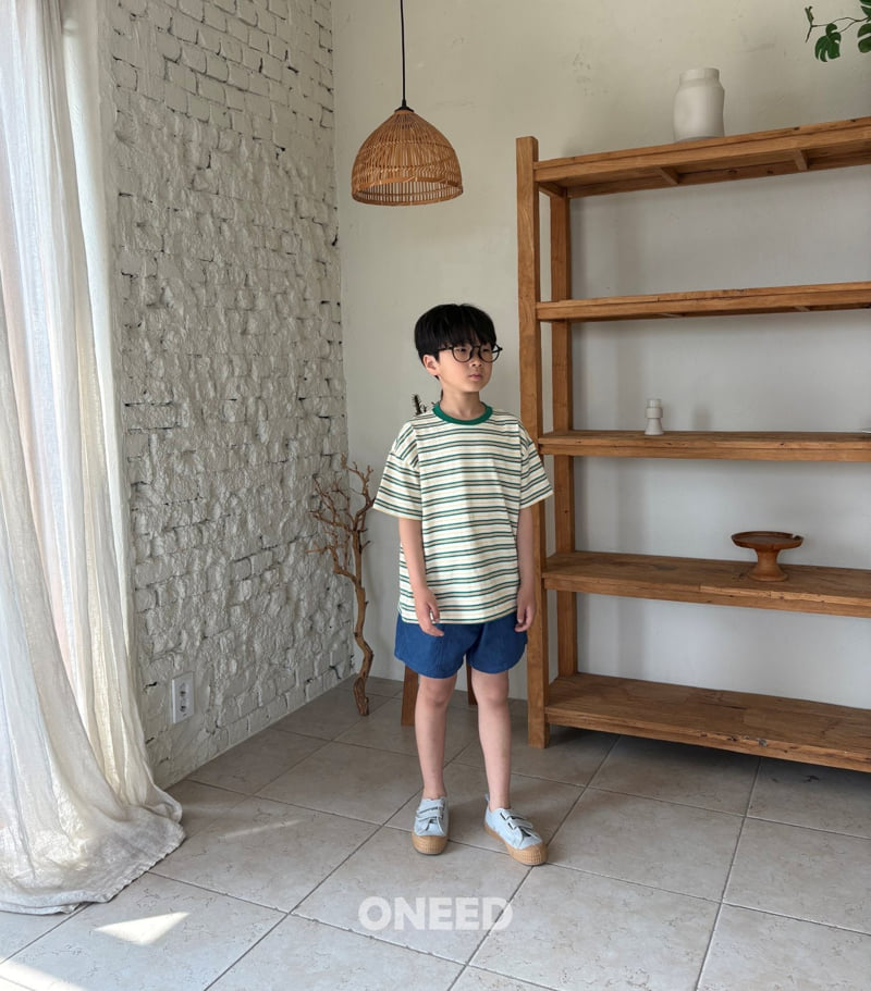Oneed - Korean Children Fashion - #magicofchildhood - Striped Short Sleeve Tee - 9