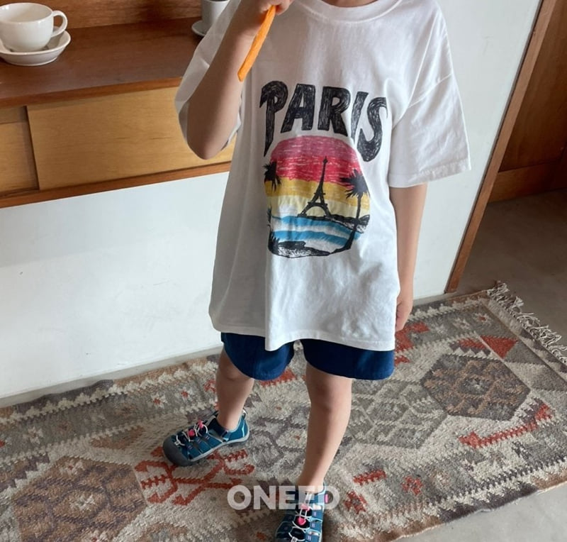 Oneed - Korean Children Fashion - #minifashionista - Paris Short Sleeve Tee - 8