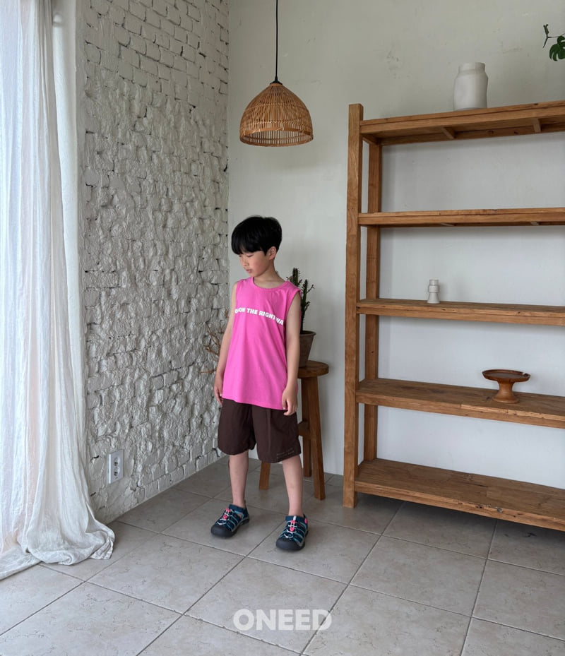 Oneed - Korean Children Fashion - #minifashionista - Follow Sleeveless Tee - 7