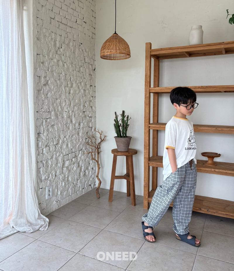 Oneed - Korean Children Fashion - #minifashionista - Cool Check Pants - 5