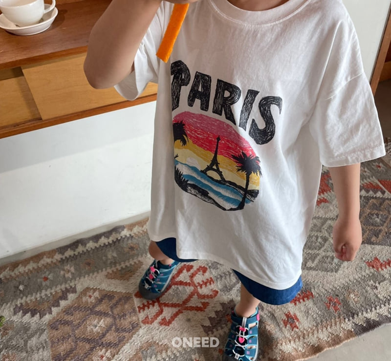 Oneed - Korean Children Fashion - #prettylittlegirls - Paris Short Sleeve Tee - 9