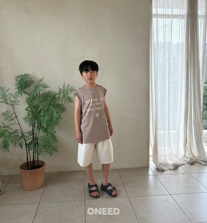 Oneed - Korean Children Fashion - #todddlerfashion - Pig Sleeveless Tee - 8