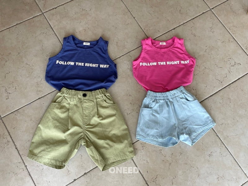 Oneed - Korean Children Fashion - #prettylittlegirls - Tucked Bermuda Pants - 4