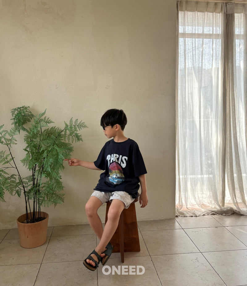 Oneed - Korean Children Fashion - #toddlerclothing - Paris Short Sleeve Tee - 11